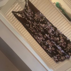 Reversible purple floral dress